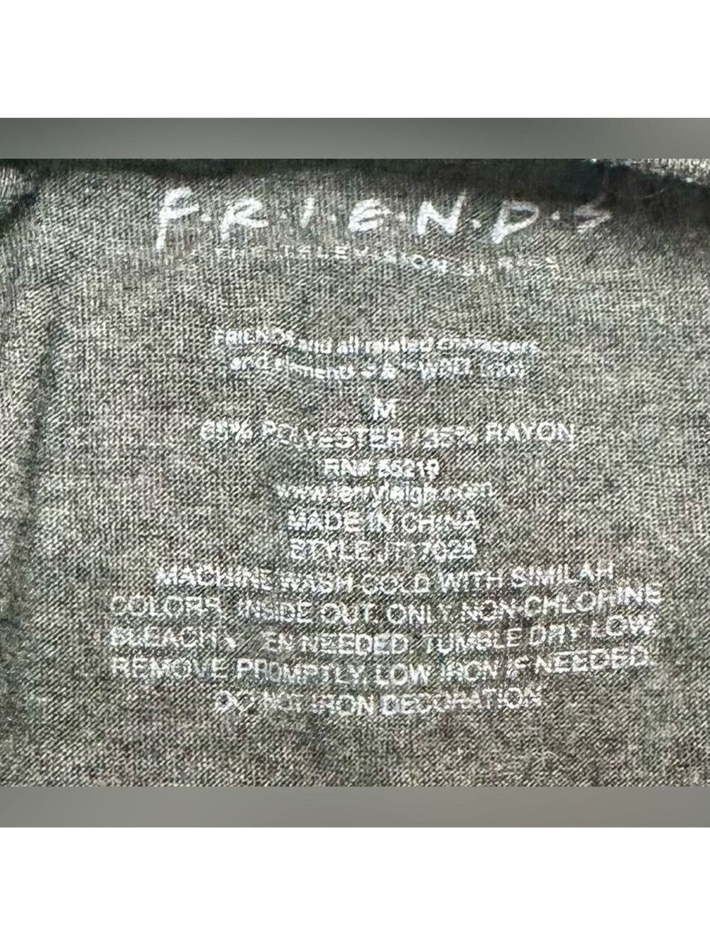 Friends Vintage Graphic Gray Short Sleeve Tee - Picture 6 of 7